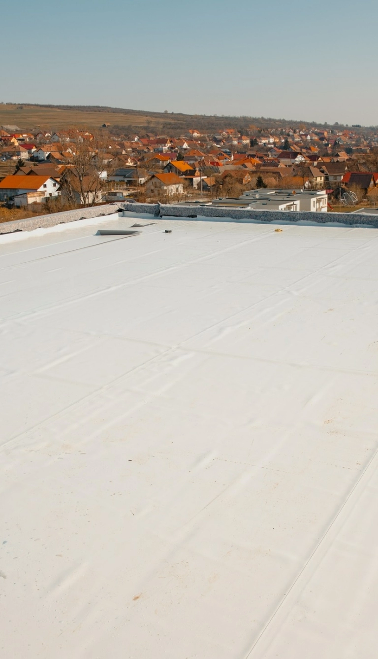 Dach izolowany membraną PVC